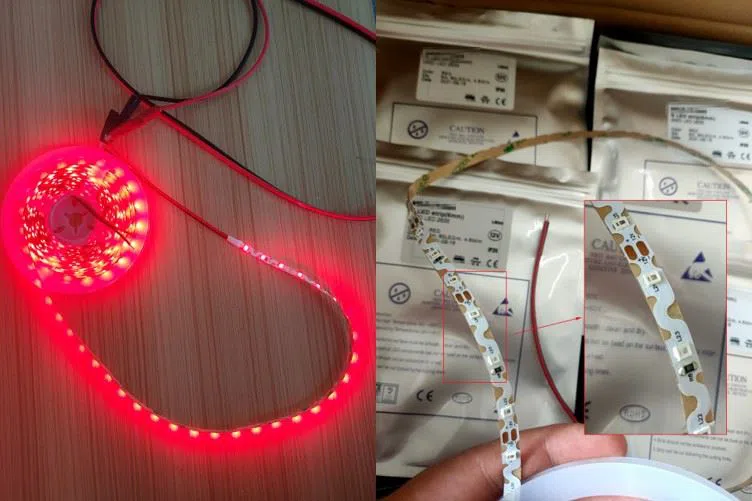 RED color zigzag  bendable LED strip 00