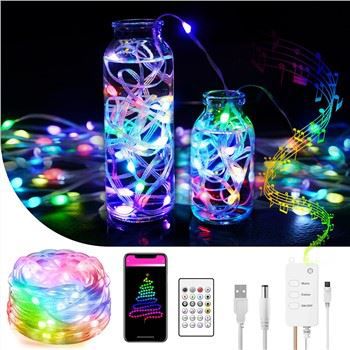 Atomi Christmas Twinkle Pro Fairy Lights Outdoor Waterproof P65 APP Alexa Controlled